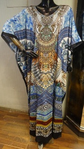 Style de KAFTAN imprimé numérique multicolore élégant de styliste ethnique - Product Image 5