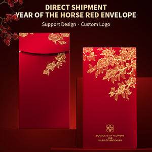 Kişiselleştirilmiş Çin Yeni Yılı Şans Parası Zarfı Sıcak Baskılı Kırmızı Zarf Zarif Tasarım Çin Yeni Yılı Kırmızı Paketleri Kağıt Çanta - Product Image 1