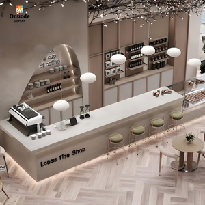 โซลูชั่นการออกแบบร้านกาแฟแบบครบวงจร ตกแต่งภายในสไตล์โมเดิร์น เฟอร์นิเจอร์จัดแสดงสินค้าตามสั่ง และการจัดวางรูปแบบที่ใช้งานได้จริงสำหรับร้านกาแฟและร้านเบเกอรี่ - Product Image 1