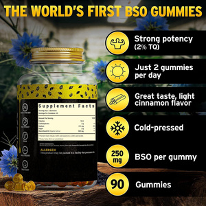 Bonbons Gommes Véganes Halal Sans Sucre à l'Huile <span class=keywords><strong>de</strong></span> Nigelle et au <span class=keywords><strong>Miel</strong></span>, Super Antioxydants aux Myrtilles, Marque Blanche - Product Image 3