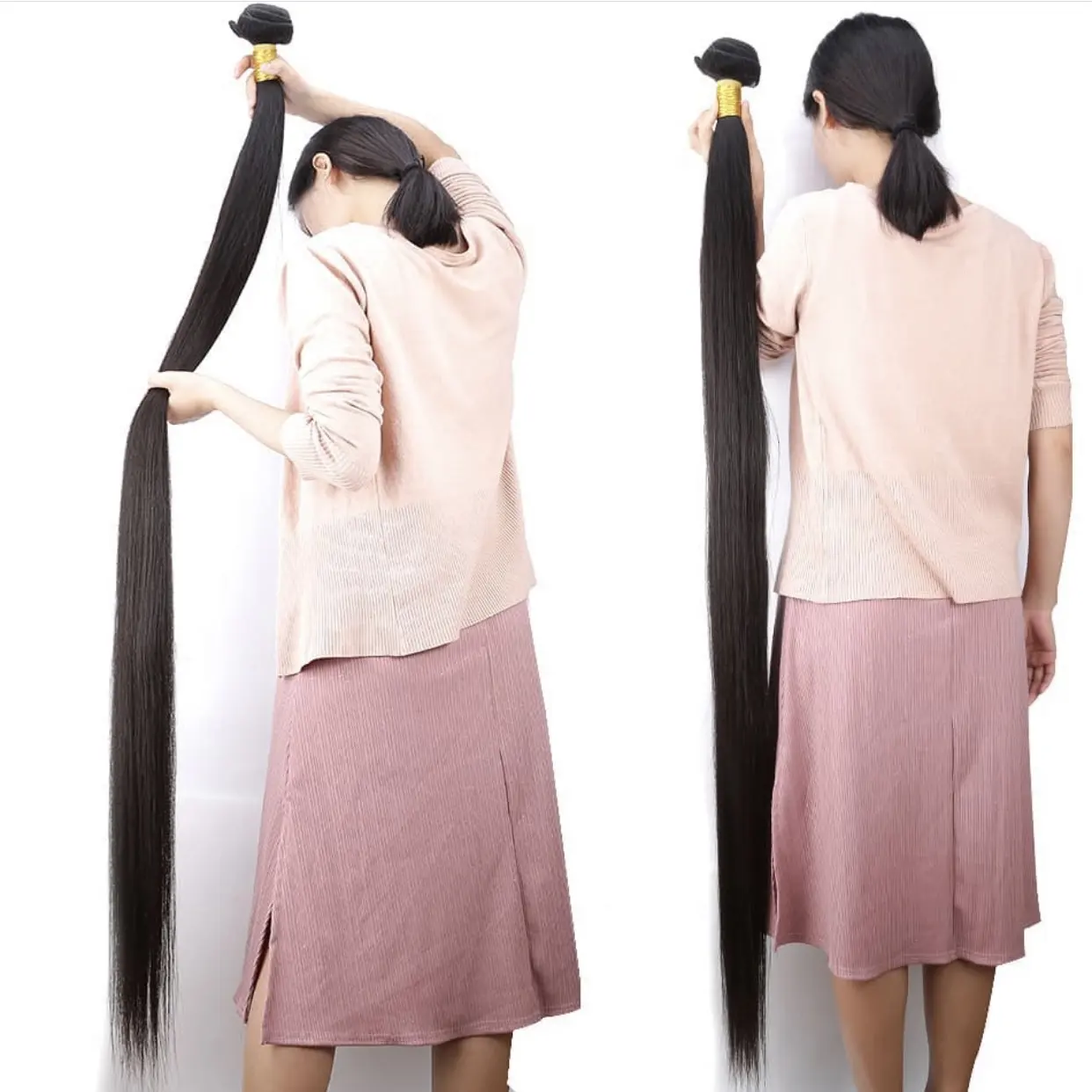 Фабрика волос XuChang, 40-дюймовые перуанские волосы, перуанские человеческие волосы, перуанские прямые человеческие волосы, наращивание перуанских костей