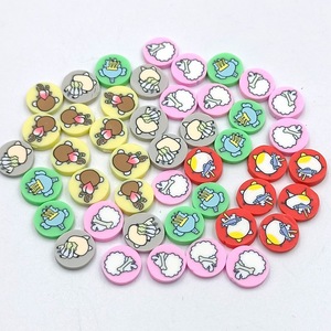 Rebanadas de arcilla polimérica de animales de dibujos animados suaves, accesorios para el cabello DIY y pinzas para el cabello para niños, Serie de Vista trasera de estilo amoroso - Product Image 6