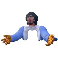 Arche gonflable de caractère de Maradona, voûte gonflable de bienvenue de la publicité pour le football et les activités sportives