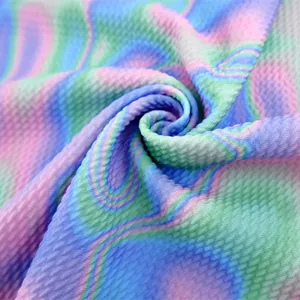 Özel örgü polyester spandex süblimasyon dijital baskı liverpool mermi kumaş baskı yay tekstil için