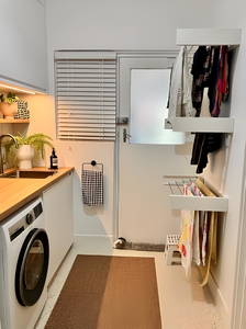 Séchoir à linge mural rétractable robuste, séchoir à linge pliable dissimulé pour balcon, salle <span class=keywords><strong>de</strong></span> bain, gain <span class=keywords><strong>de</strong></span> place à domicile - Product Image 3