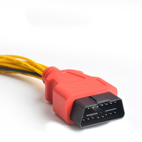 Cable de Extensión de Diagnóstico OBDII Universal de 0.3M, 16 Pines, Macho, para Herramienta de Escaneo de Automóviles