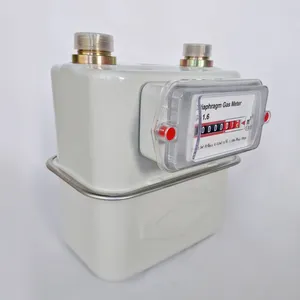 Medidor de gas de carcasa de acero mecánico G1.6 G2.5 G4 G6/medidor de gas de diafragma
