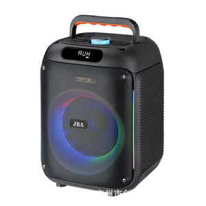 JBA Portable Bluetooth <b>Speaker</b> 8 Inch Rechargeable Battery Wireless <b>Microphone</b> Outdoor Karaoke Sound - Product Image 1