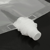 100 Pièces 250ml 8 oz Pochette Transparente Debout avec Bec Verseur, Sac de Rangement en Plastique pour Boissons, Jus, Bière de Fête, Mariage avec Entonnoirs