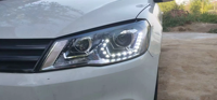 New Style Jetta Modification Warm White Xenon LED Headlights Low Beam Old New Head Lamp Assembly for VW Model TT 6000k Color