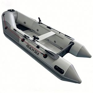 Bote Inflable <span class=keywords><strong>de</strong></span> 360 cm con Plataforma <span class=keywords><strong>de</strong></span> Aluminio <span class=keywords><strong>para</strong></span> 6 Personas en Venta Reachsea OEM ODM con Soporte <span class=keywords><strong>para</strong></span> Cañas <span class=keywords><strong>de</strong></span> Pescar y Motor - Product Image 4