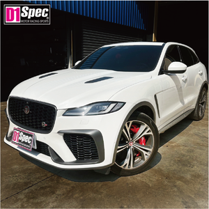 โรเตอร์แบบมีร่องสีแดงสำหรับงานหนัก ขนาด 400 มม. สำหรับรถ SUV ขนาดใหญ่ LX600 Silverado ชุดเบรกซุปเปอร์บิ๊ก 8 คาลิปเปอร์ - Product Image 2