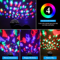 Lampes de nuit LED USB pour la maison, les bébés, les enfants, lampe lune, nébuleuse, ciel étoilé, mini projecteur d'étoiles intelligent, lampe de nuit/lampe de table/lumière LED