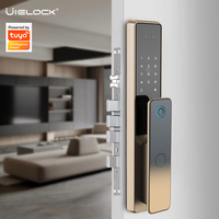 Cerradura Inteligente de Aleación de Aluminio con WiFi Tuya, Reconocimiento Facial 3D y Huella Dactilar, Almacenamiento en la Nube para Puertas de Madera y Acero, Acceso con Contraseña/Tarjeta