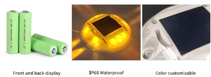 Meilleure Vente : Balise Routière Solaire Ronde, en Plastique PC, Étanche, à LED Clignotante, Type Œil de Chat pour Marquage de Chaussée - Product Image 5