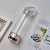 Ensemble cadeau en gros d'usine, nouveau générateur de bouteille d'eau hydrogénée SPE PEM avec inhalateur supérieur pour voiture, maison, extérieur