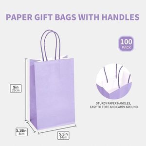 <b>Small</b> Paper Bags with Handles Retail Merchandise Shopping Bags Bulk for Birthday Wedding <b>Gift</b> Bag Recyclable Shopping Paper Bag - Product Image 3