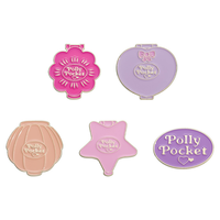 Épinglette en émail en forme de fleur, cœur, étoile, badge de revers en métal personnalisé pour la décoration de vêtements, chapeaux, sacs, vente en gros, lot cadeau