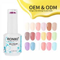Vente en gros de vernis gel UV Soak Off pour ongles gel OEM/ODM avec logo personnalisé 3000 couleurs de vernis gel UV pour salon