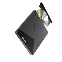 Unidad Blu Ray externa de escritorio para computadora portátil todo en uno, cuatro puertos USB, interfaz tipo C, lector de tarjetas SD TF optimizado para unidades ópticas