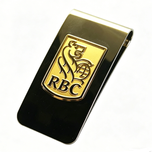 Custom Zinc Alloy Money <b>Clip</b>-Maple Leaf Logo Black & Gold Dual-Tone Angel Theme Chinese New Year Corporate Promotional Cash <b>Clip</b> - Product Image 6