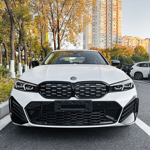 Grille d'admission d'air avant BMW Série 3 G20 G21 LCI M Sport, noir piano, texture fibre de carbone, modification extérieure - Product Image 2
