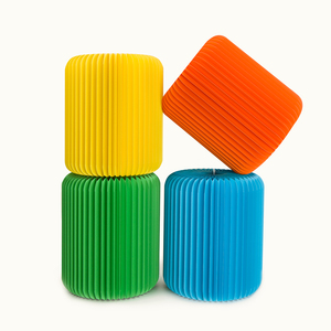 Tabouret <span class=keywords><strong>en</strong></span> <span class=keywords><strong>nid</strong></span> <span class=keywords><strong>d</strong></span>'<span class=keywords><strong>abeille</strong></span> de 42 cm de hauteur, <span class=keywords><strong>chaise</strong></span> pliable flexible, tabouret <span class=keywords><strong>en</strong></span> papier extensible pour les salons professionnels, les fêtes et les événements - Product Image 1