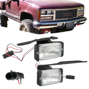 Feux antibrouillard gauche et droit durables compatibles avec les pick-up Chevy GMC C/K 1500 2500 3500 de 1988 à 1998, pièces de phares automobiles 16524928 GM2593106 16524927 - Product Image 1