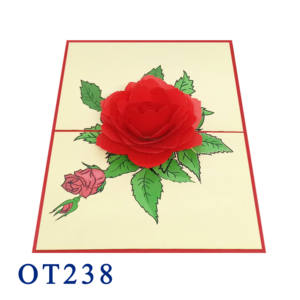 Hot Selling Handmade 3D Flowers Pop-up <b>Paper</b> <b>Craft</b> Customized Greeting Card From Vietnam Supplier - Product Image 6