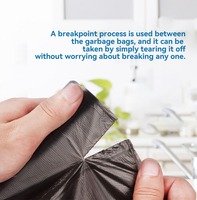 Bolsas de Basura Biodegradables con Cordón, Bolsas de Plástico Compostables Ecológicas, HDPE Reciclado GRS