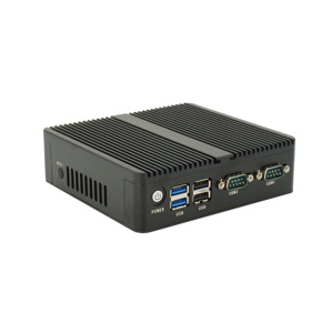 Komputer Desktop tanpa kipas murah 2x Lan 2x Com RS232 RS485 4x USB kecil PC 12V Win10 Linux Mini PC - Product Image 4