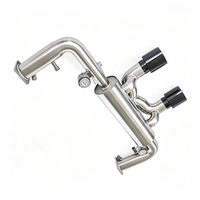 Système d'échappement Catback en acier inoxydable T304 avec soupape à vide pour Porsche 991.2 Carrera GTS C4S 3.0T 2015-2019 – Amélioration des performances du silencieux