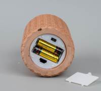 Bougie LED 3D à effet flamme en corde de chanvre et ciment, idéale pour les cadeaux de Noël et la décoration intérieure