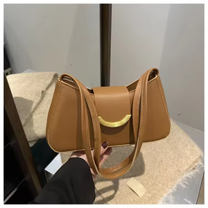 กระเป๋าถือผู้หญิง PU ลายใหม่ปี 2026 สีพื้น เรียบหรู ใช้ได้ทุกโอกาส สายสะพายคู่ คุณภาพสูง เหมาะสำหรับใช้ในชีวิตประจำวัน  แบบลำลอง เรียบง่าย ทำจากโพลีเอสเตอร์ - Product Image 4