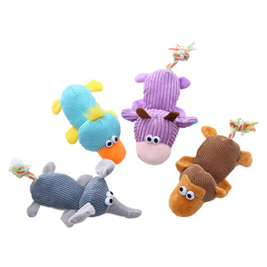 Sıcak Fırsat Çevre Dostu Köpek Oyuncağı Düğümlü Kuyruklu Peluş Sesli İp Oyuncağı Evcil Hayvanların Oyun Zamanı İçin Favori Oyuncağı - Product Image 4