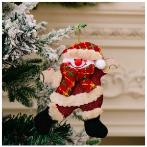 Accesorios para Árbol <span class=keywords><strong>de</strong></span> Navidad, Muñecos Navideños, Ancianos Bailando, Muñeco <span class=keywords><strong>de</strong></span> Nieve, Reno, Oso, Marionetas <span class=keywords><strong>de</strong></span> Tela, Adornos Colgantes, Regalo - Product Image 3