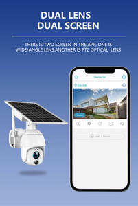 Oem Ubox 5MP Ống Kính Kép 4G Năng Lượng Mặt Trời Ngoài Trời <span class=keywords><strong>Zoom</strong></span> Quang Học 10X Năng Lượng Mặt Trời Pin Powered Kim Loại Trường Hợp IP67 Ngoài Trời An Ninh Năng Lượng Mặt Trời Máy Ảnh - Product Image 5