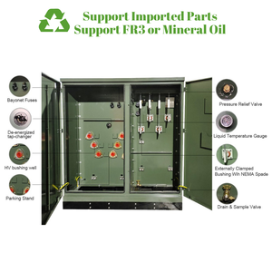 חשמל שנאי מחיר 100 kva 150 kva transformer מותאם אישית מתח גבוה עד זרם 3 pase pad רכוב שנאי - Product Image 4