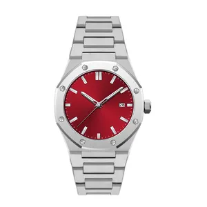 低最小起订量优质手表自动不锈钢手表日本movt石英不锈钢男士手表