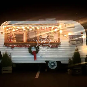 2025 Concession commerciale remorque Fast Food Snack Shop entièrement équipé Pizza Bbq Food Truck remorque avec hotte - Product Image 1