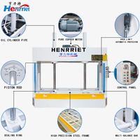 Presse hydraulique à froid en H à deux vérins de 50 tonnes pour panneaux de construction en PVC, portes en bois et panneaux de placage simple