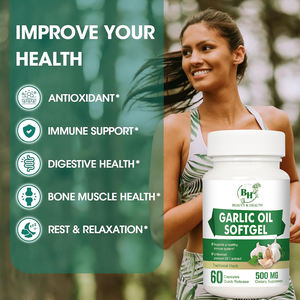 Píldoras de gel blando de aceite de ajo más vendidas, soporte antioxidante natural, suplemento de bienestar diario para inmunidad de estilo de vida activo - Product Image 6