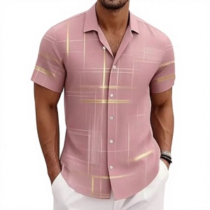 Camisa Casual de Popelina con Estampado Mediterráneo para Hombre, Estilo Old Money, Transpirable, para Vacaciones Costeras, Verano, Manga Corta, Talla XL - Product Image 4
