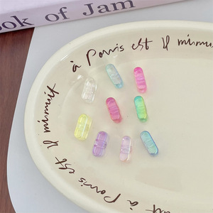 Perles acryliques UV haute transparence colorées avec 26 lettres, perles à trou traversant pour chaîne <span class=keywords><strong>de</strong></span> téléphone portable, accessoires <span class=keywords><strong>de</strong></span> pendentif faits main DIY - Product Image 6