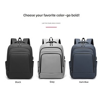 Mochila para Portátil Unisex de Moda, de Nailon, Resistente al Agua y al Aceite, Antimanchas, con Carga USB, Múltiples Bolsillos, Transpirable y Acolchada