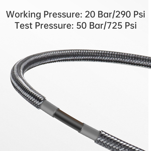 Braided Scuba <b>Diving</b> Medium Pressure Hose 3/8‑24 & 9/16‑18 UNF Thread <b>Regulator</b> Low Pressure Air Hose - Product Image 6