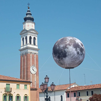 Ballons gonflables géants personnalisés 360° en forme de lune, colorés et lumineux pour la publicité, les événements et les fêtes