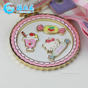 Medalla de Metal Personalizada Oficial y Original de Hello Kitty, Grabada con Láser, Ecológica, Chapada en Plata de Ley, Profesional - Product Image 5
