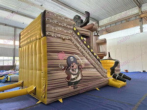 Glissière gonflable commerciale de <span class=keywords><strong>bateau</strong></span> de <span class=keywords><strong>pirate</strong></span> de PVC pour des activités extérieures de carnaval - Product Image 6