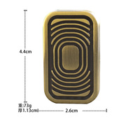 Gyroscope à doigt magnétique en alliage de zinc usiné CNC à 3 couches, fabriqué par électroérosion à fil, pour soulager l'anxiété, jouet EDC